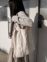 knit shoulder bag