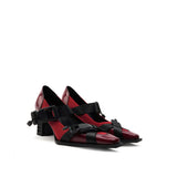 Colorful Bridge丨デッドプールカラースキームミッドヒールファンクショナルメリージェーンシューズウィメンズストラップシングルシューズ