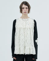 lace ruffle flare shirts