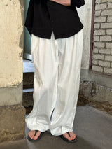 Linen like wide pants(4color)