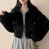 Pocket High-neck Cropped Jumper