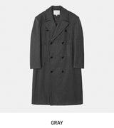 Moi Side Pocket Double Long Coat