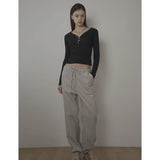 COTTON CANDY PANTS-LIGHT GRAY