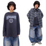 オーバーサイズヴィンテージミシガンロングスリーブTシャツ