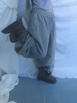 Fingerhole line hooded half zipup