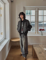 Roa Collar Leather Jacket
