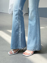 Jetine Span Slim Bootcut Denim Pants