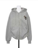 connect patch napping mens hoodie zip