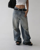 Insider pintuck wide jeans