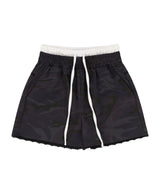 [NF] LAYERED MILITARY CAMO SHORTS_(BLACK)_F24QD875
