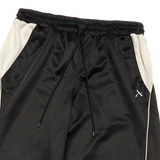 25SS ワンポイントロゴカラーリングワイドトラックパンツ ブラック