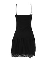 【60％限定】ブラックレースコルセットワンピース