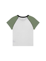 1/2 マルチスカルラグランTシャツ (WHITE/GREEN)