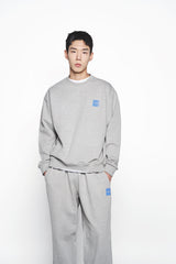 25SS ボックスベーシックロゴジョガーパンツ メランジ