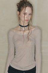 DUSK GRAPHIC TEE beige