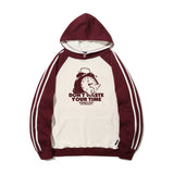 EL Dontime Raglan Line Hoodie T-Shirt 4Color