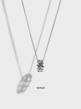 Multi Hash Tag Small Necklace (Silver)