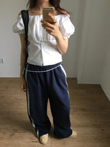 Julie Puff Blouse  (2color)