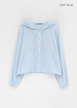 [MADE] Yulia Loose-Fit Sheer Hooded Cardigan