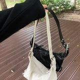 square buckle mini shoulder bag