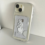 [MagSafe card wallet]キャットストックインツリーティアズ