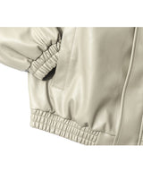 RG Synthetic Leather Hidden ジャケット(クリーム)