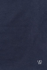 フリルクロップTシャツ_ネイビー