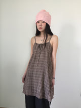 Ribbon Plaid Mini One Piece (2color)