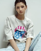 26FW ローリングストーンズ スター スプレー ショートスリーブ Tシャツ