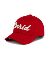 Applique Twill Logo Ball Cap - Red