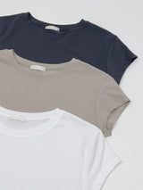 モダール キャップスリーブ ショートスリーブ Tシャツ