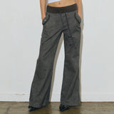 ag cotton pants (dark grey)