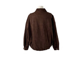 Camu Suede Slit Blouson Jacket