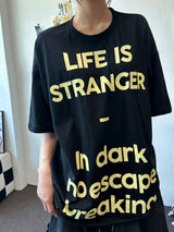 オディレターグラフィックオーバーサイズTシャツ 4カラー