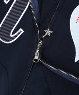 I LOVE MUSIC ZIP UP HOODIE NAVY(CV2FFUM481A)