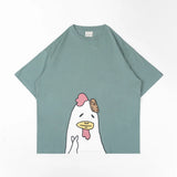 PEANUT STAIN -フェニックス グリーン オーバーサイズド Tシャツ
