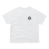 EEERRR レコードアートワークダメージウォッシングTシャツ (ホワイト)