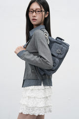out pocket shoulder bag