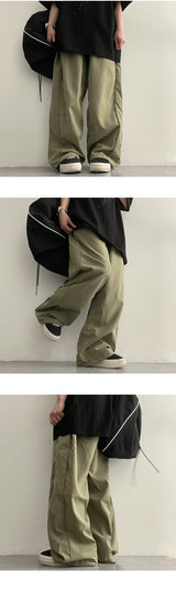 Redile スリットワイドナイロンパンツ