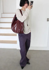 CURVED LINE BOOTCUT PANTS