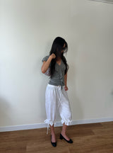 frill draped top