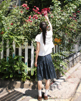 キロ チェッカーパターン キャンキャン バンディング ミディスカート