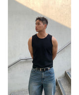Waffle Crop Sleeveless Tee