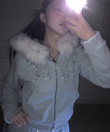 Alley Fur Hooded Zip-Up (3colors)
