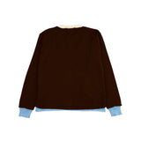 Lumen Layered Cardigan - Choco Blue Size 1