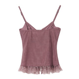 Shark Lace Hem Bustier Top