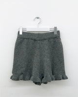 Ribbed Frill Knit Shorts (2color)