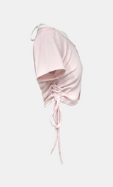 Claire Ruched Halter Tee