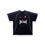"PUNK JERSEY" PRINTED WITH EMBROIDERY S/S T-SHIRT