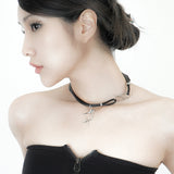 NU SHAPE LEATHER NECKLACE